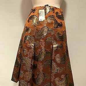 Club Monaco holiday jacquard skirt NWT
